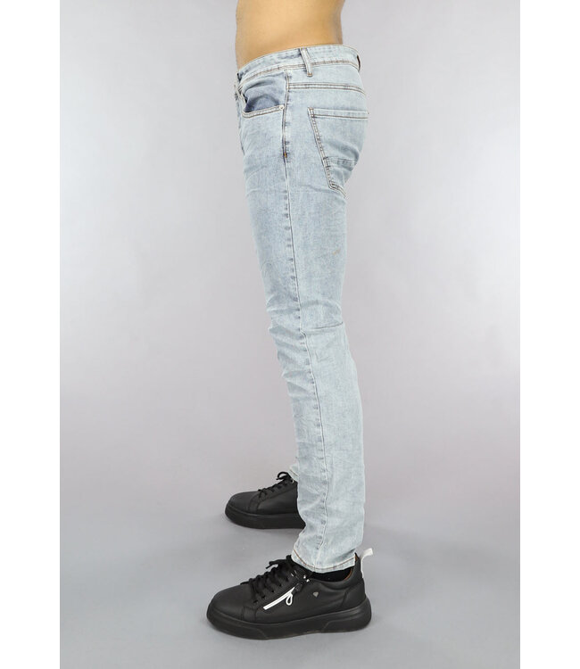 Mannen Skinny Jeans in Lichtblauw