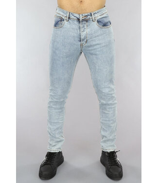 NEW0305 Mannen Skinny Jeans in Lichtblauw