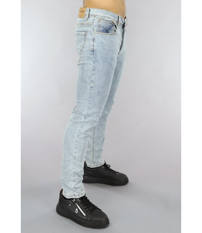 Mannen Skinny Jeans in Lichtblauw