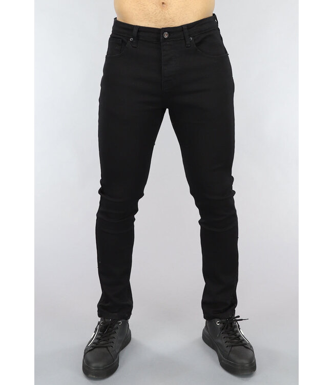 Mannen Skinny Jeans in Zwart