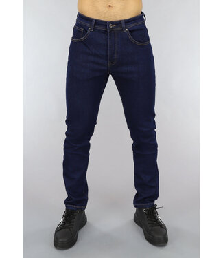 Donkerblauwe Heren Broek in Skinny Model