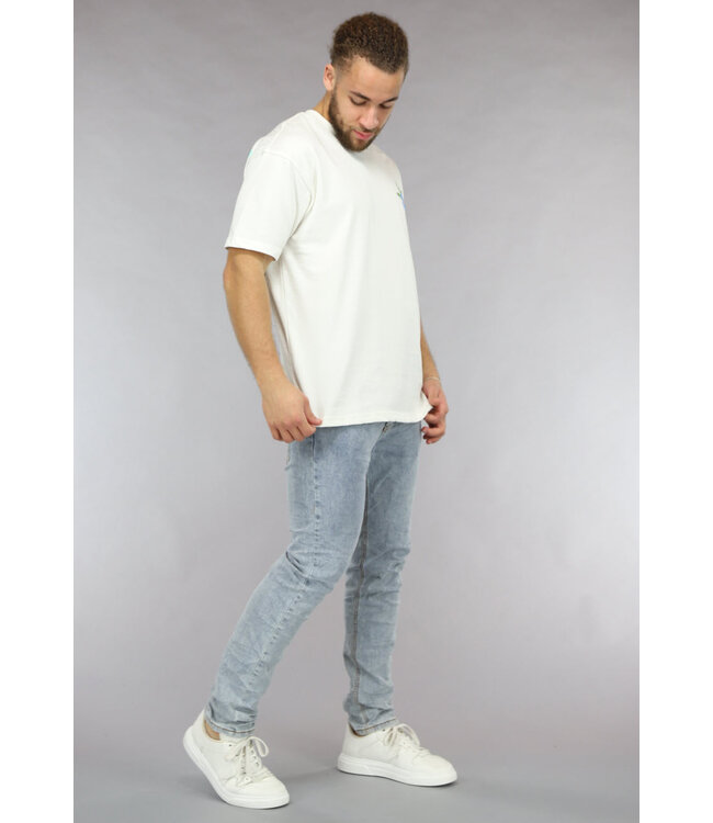 Mannen Skinny Jeans in Lichtblauw