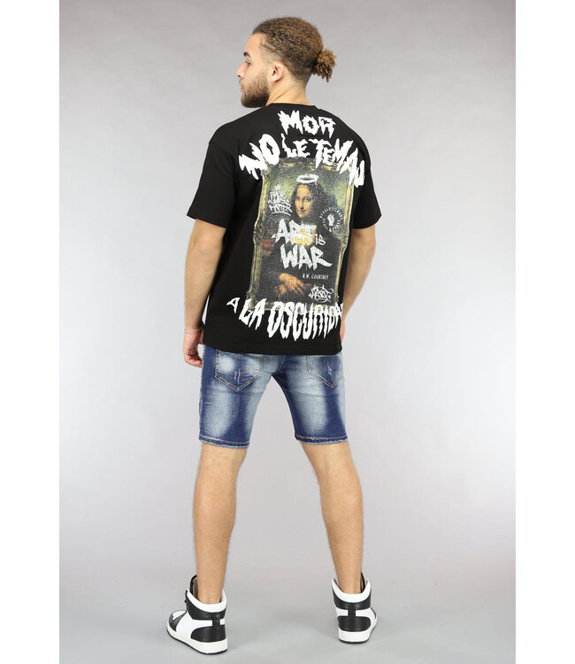 Acid Wash Denim Heren Short