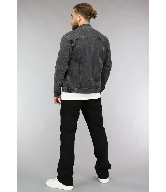NEW0305 Relaxed Fit Zwarte Heren Jeans