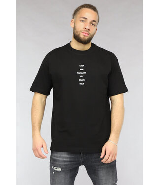 Quote Heren T Shirt in Zwart