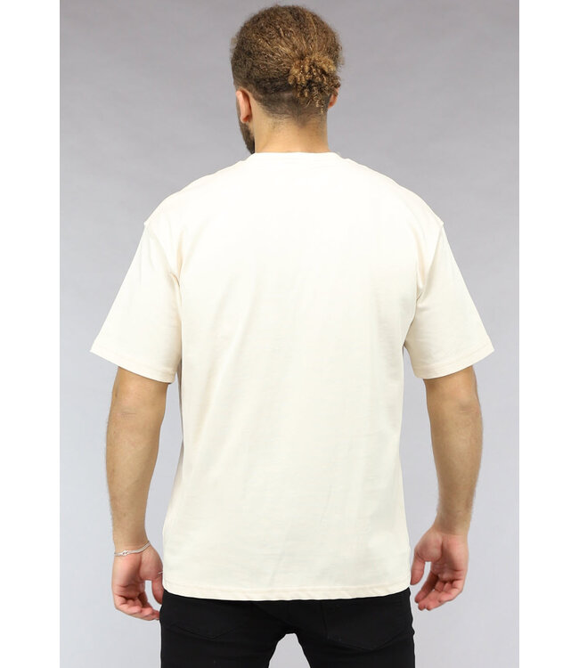 Ecru La vie est courte Mannen T Shirt