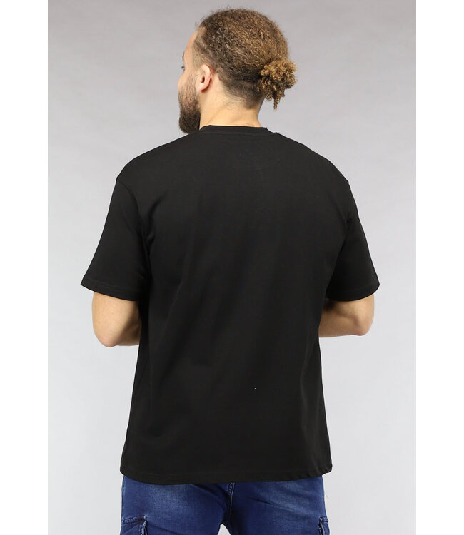 Zwart Mannen La vie est courte T Shirt