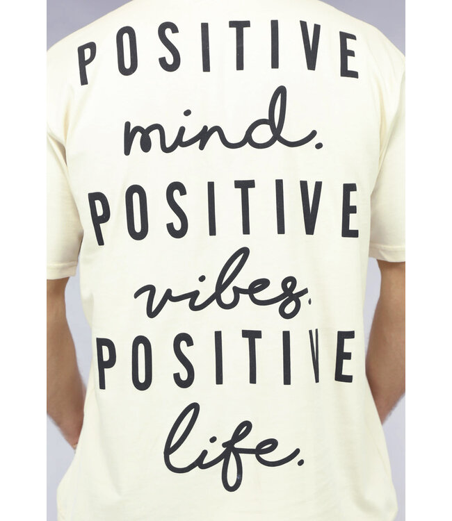 Ecru Loose Fit Motivational Shirt