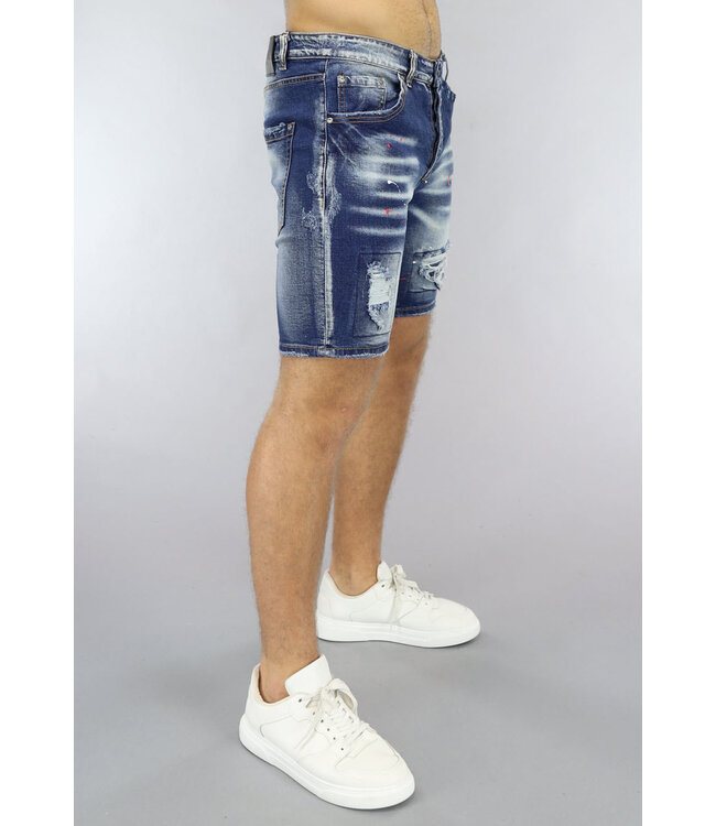 Acid Wash Denim Heren Short