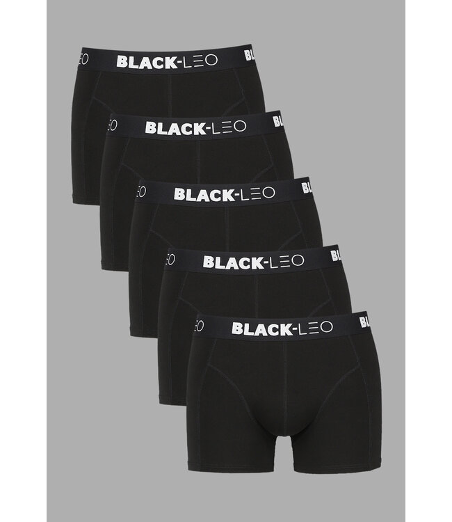5 Pack Zwarte Katoenen Heren Onderbroeken in Boxer Model