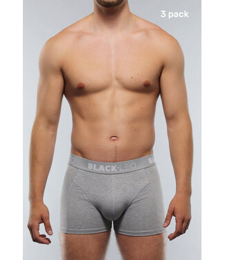 3 Pack Katoenen Ademende Heren Boxers in Grijs