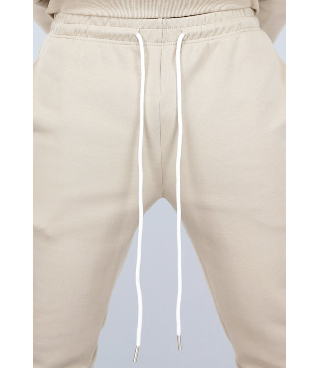 Basic Taupe Heren Tracksuit