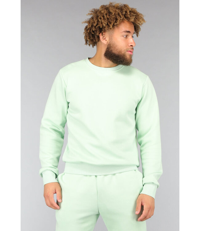 Mintgroene Tweedelige Heren Jogger Set