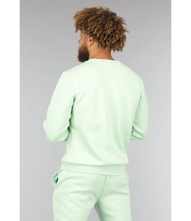 Mintgroene Tweedelige Heren Jogger Set