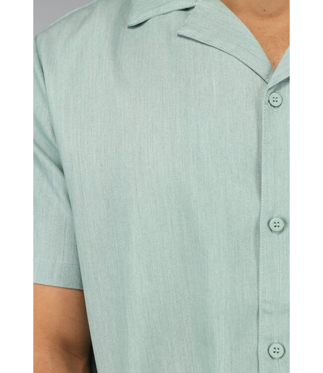 Tweedelige Mintgroene Linnenlook Heren Set