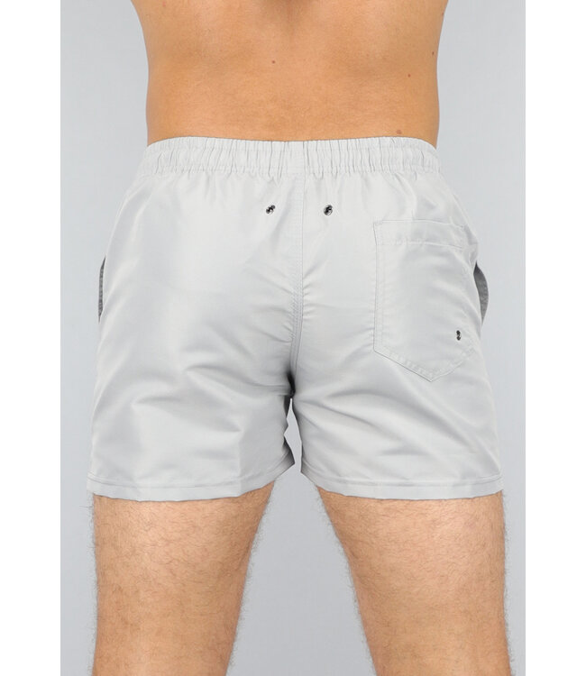 Grijze Heren Zwembroek met Zwarte Touwtjes