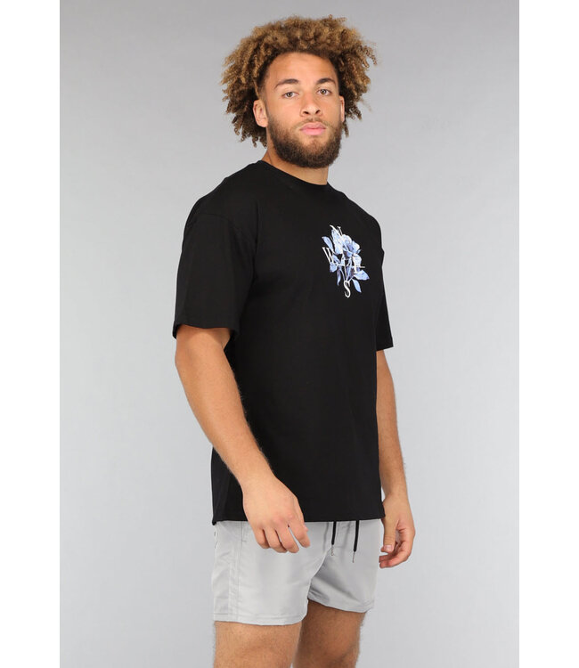 Grijze Heren Zwembroek met Zwarte Touwtjes