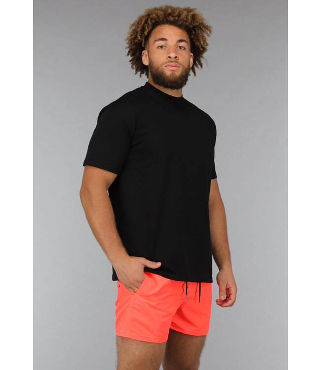 Oranje Heren Zwembroek met Zwarte Touwtjes