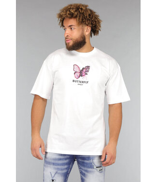 Wit Butterfly Effect Heren Shirt