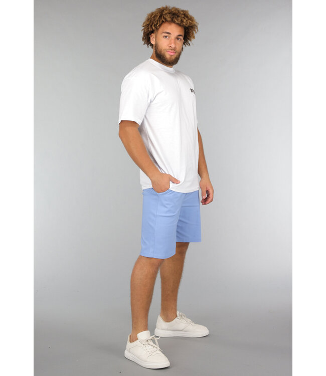 Wit Katoenen Heren Shirt met Fly Opdruk