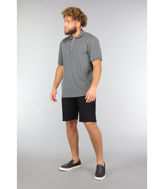 Zwarte Pantalon Heren Short met Lusjes
