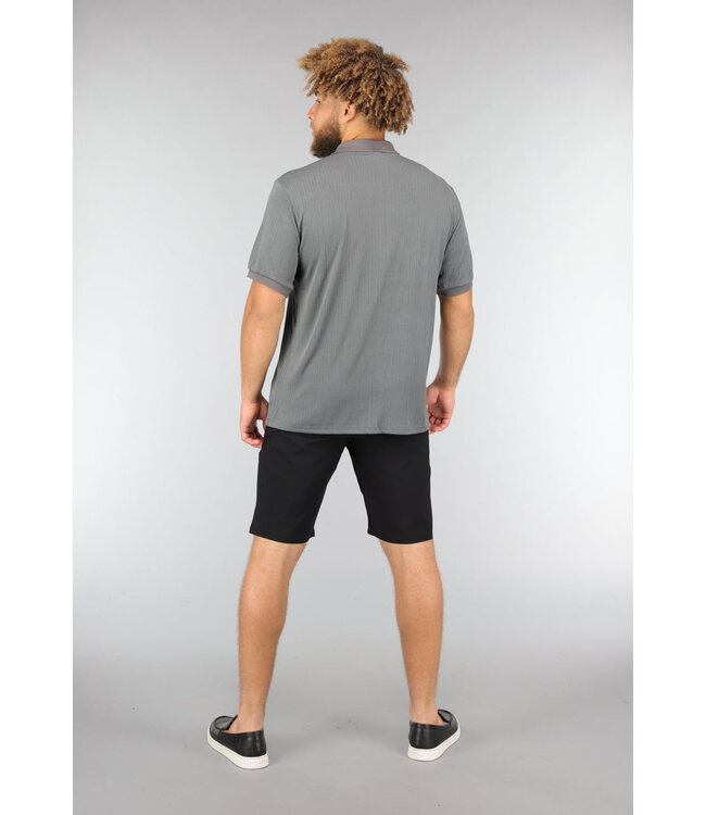 Zwarte Pantalon Heren Short met Lusjes
