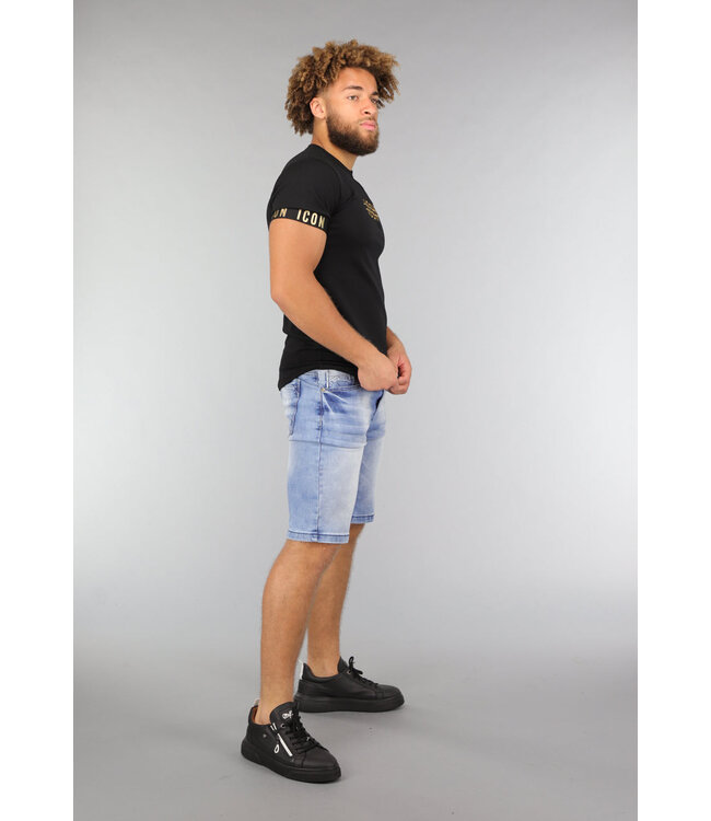 Basic Denim Heren Short met Zakken