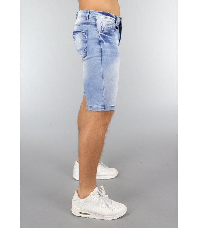 Basic Denim Heren Short met Zakken