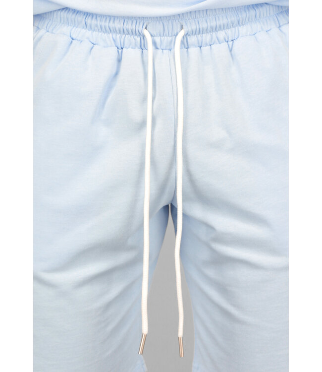 Lichtblauwe Comfortabele Co Ord Short Set