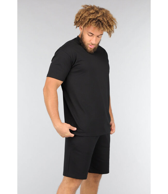 Tweedelige Heren Basic Set in Zwart