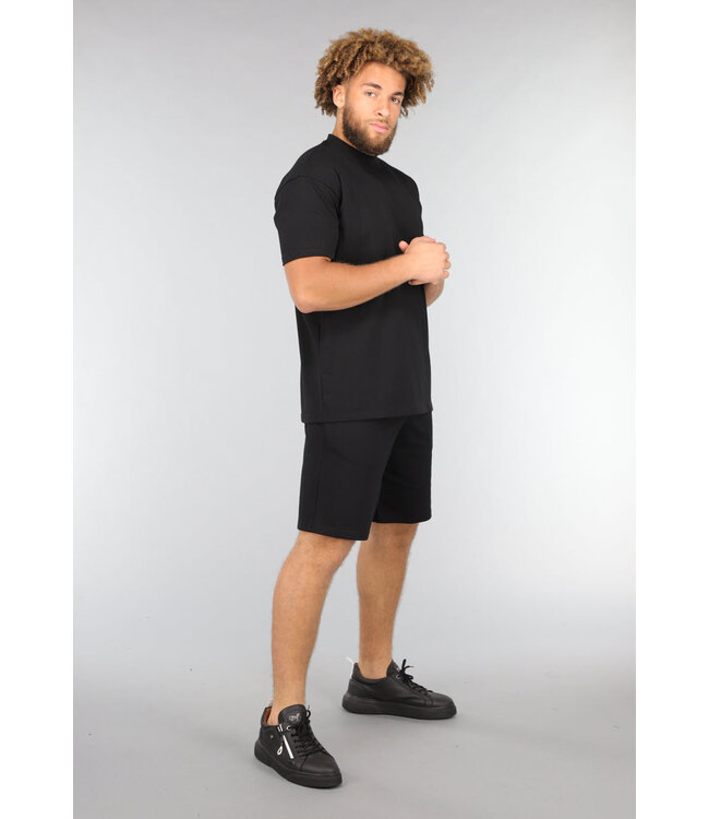 Tweedelige Heren Basic Set in Zwart