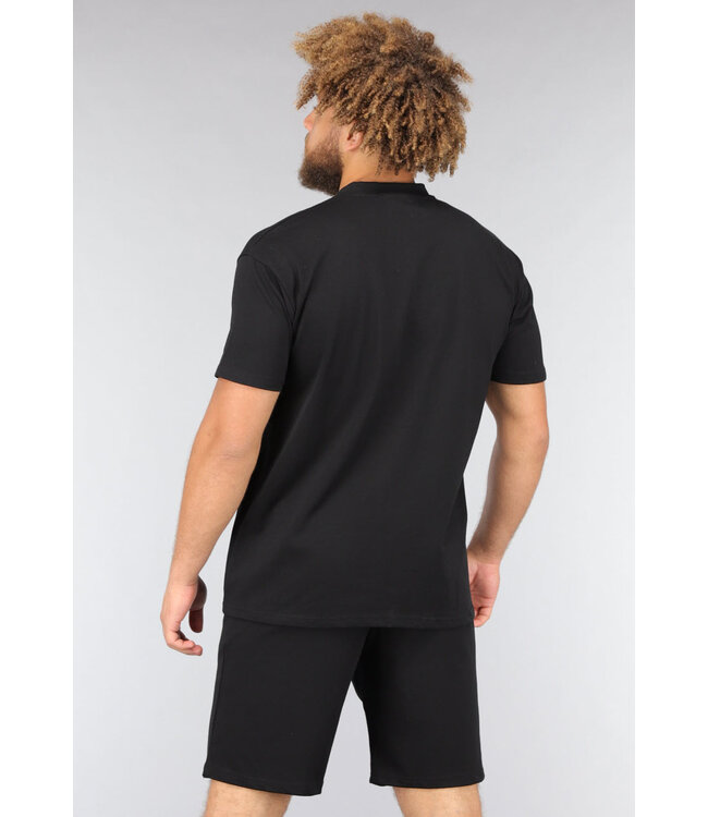 Tweedelige Heren Basic Set in Zwart