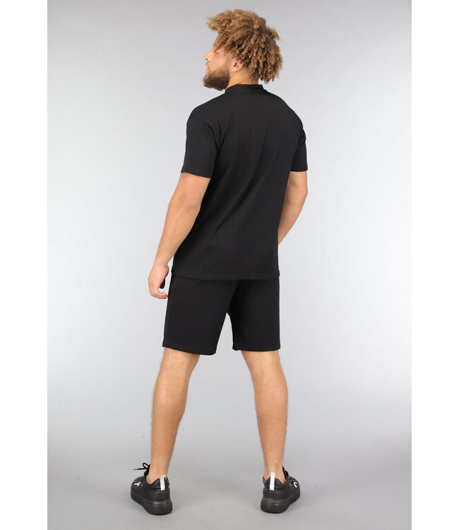 Tweedelige Heren Basic Set in Zwart