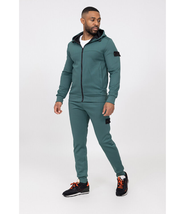 Petrol Heren Tracksuit met Patches