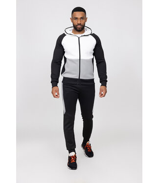 Zwart Colorblock Heren Trainingspak