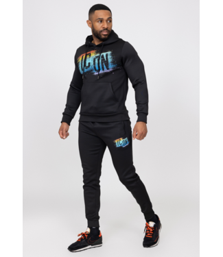 Zwarte Heren Jogging Set met Regenboog Opdruk
