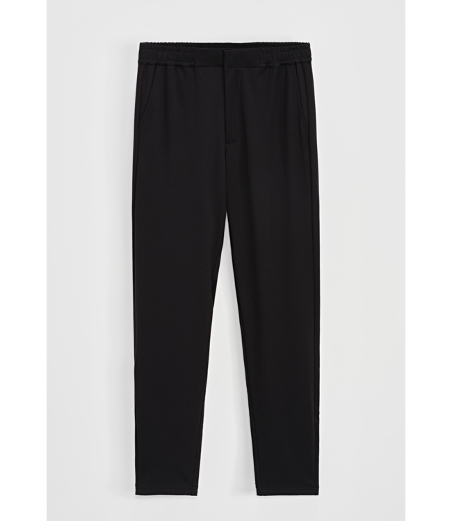 Zwarte Heren Pantalon met Elastische Taille
