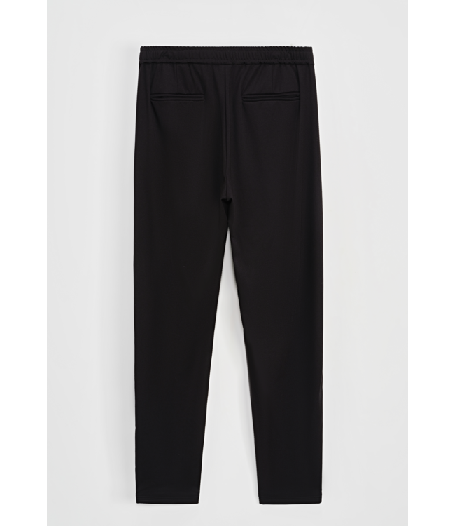 Zwarte Heren Pantalon met Elastische Taille