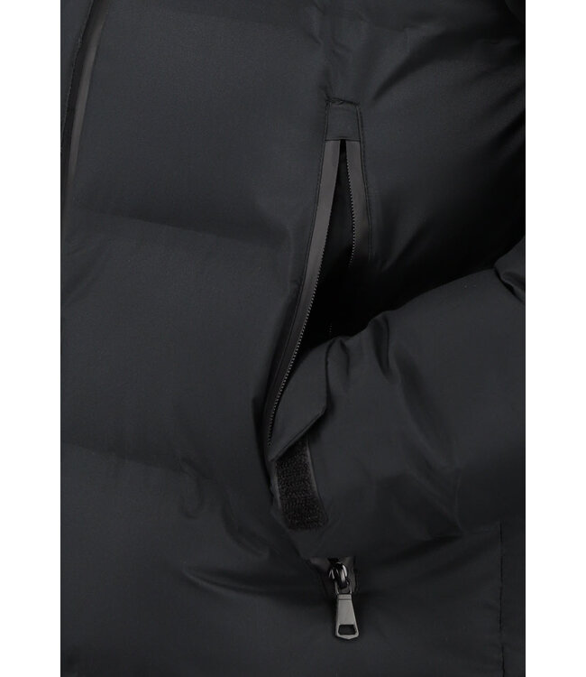 Zwart Heren Winterjack met Ritssluiting