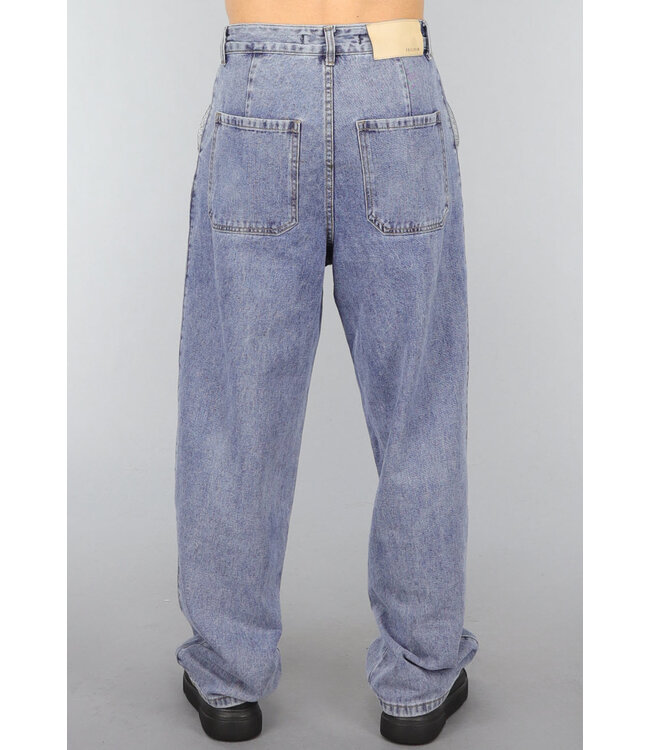 Blauwe Heren Denim Skater Jeans