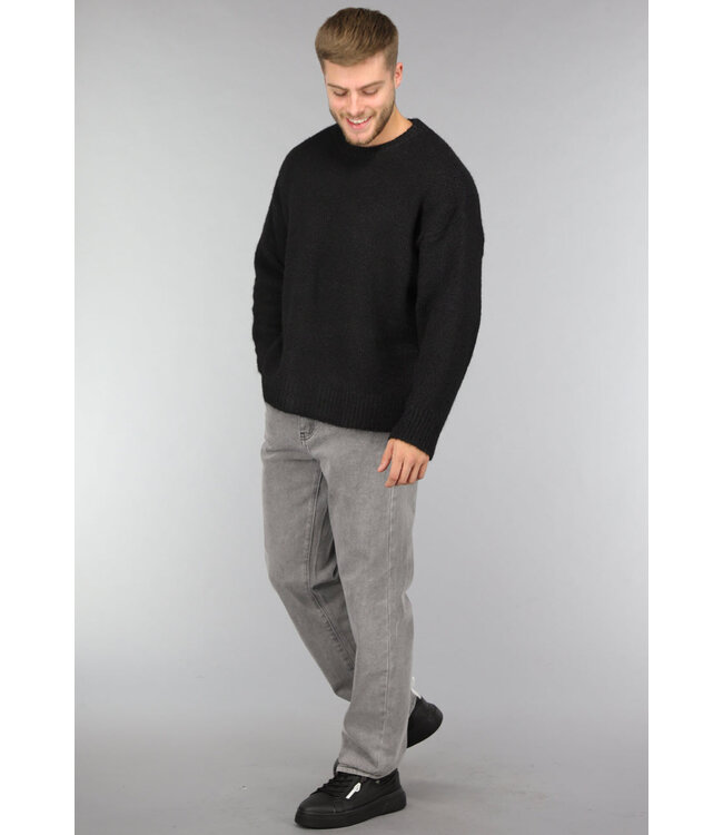 Grijze Baggy Heren Jeans
