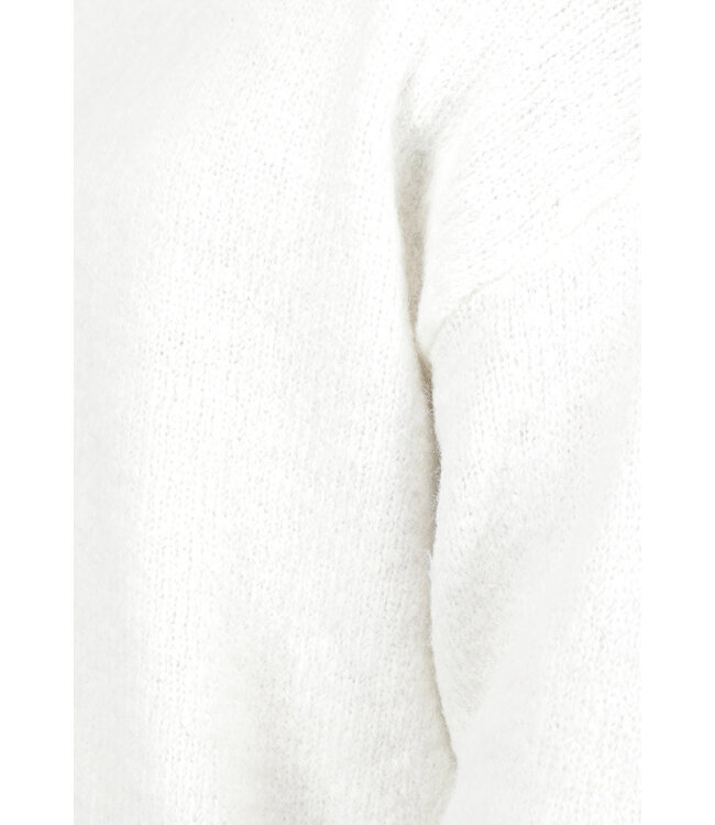 Witte Gebreide Heren Sweater