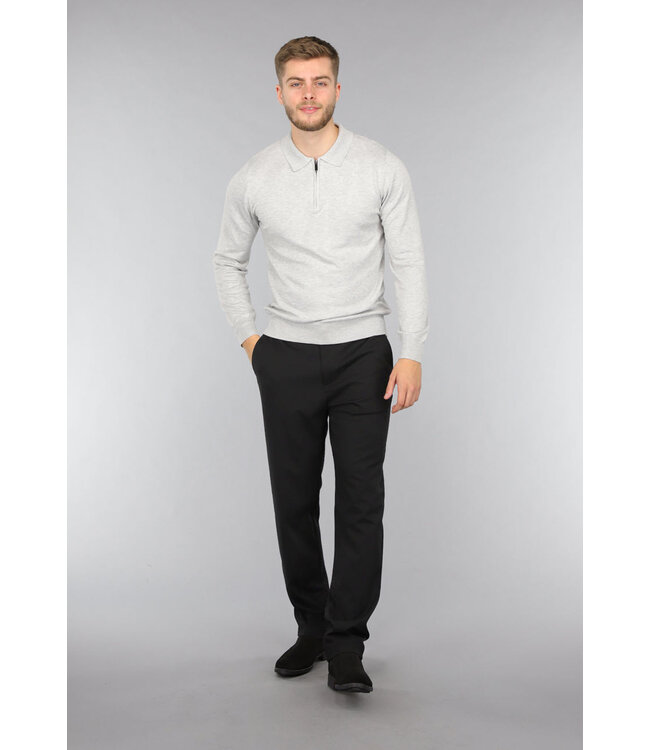 Zwarte Heren Pantalon met Elastische Taille
