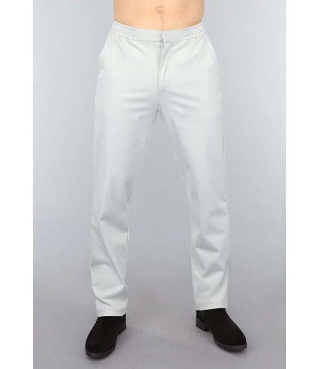 Stretchy Grijze Heren Pantalon met Zakken