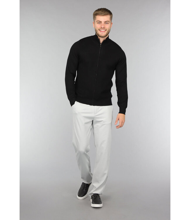 Stretchy Grijze Heren Pantalon met Zakken