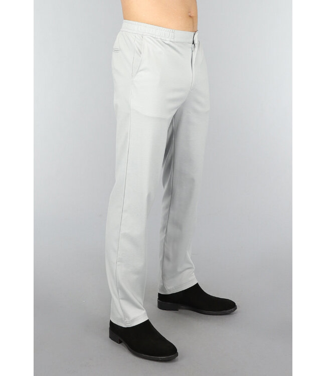 Stretchy Grijze Heren Pantalon met Zakken