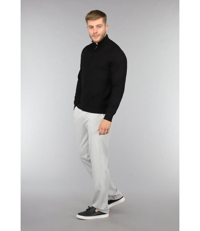 Stretchy Grijze Heren Pantalon met Zakken