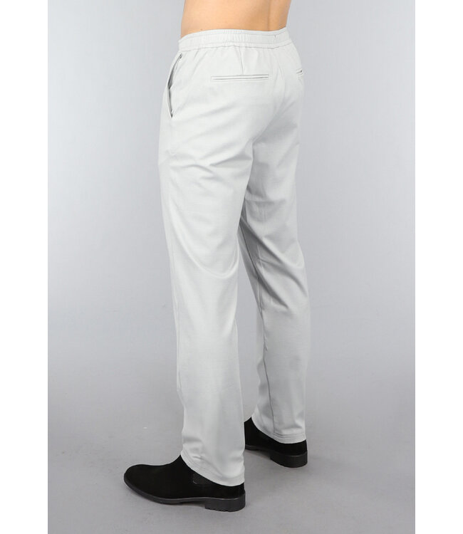 Stretchy Grijze Heren Pantalon met Zakken