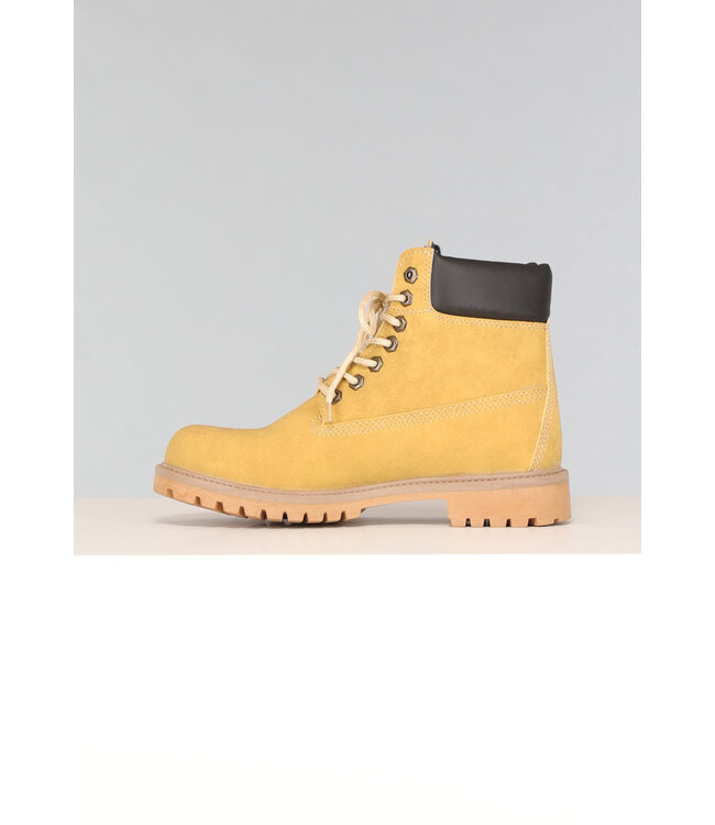Camel Grove Lederlook Heren Boots