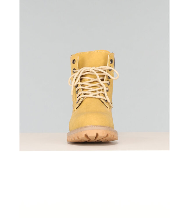 Camel Grove Lederlook Heren Boots